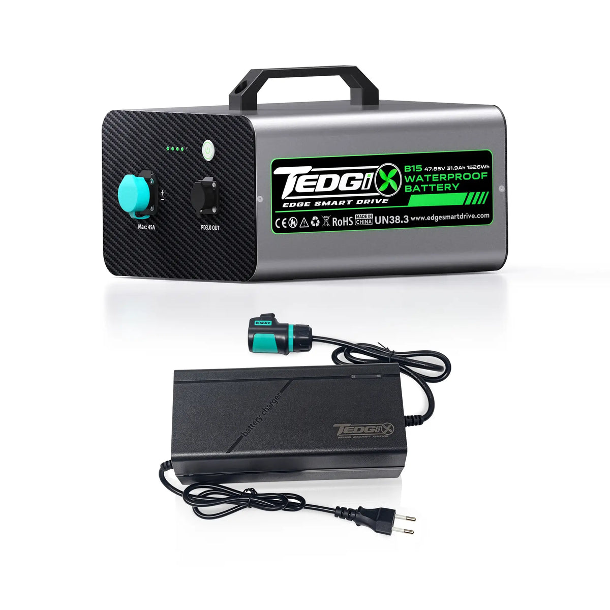 TEDGiX K4S Sport Electric SUP & Kayak Motor | 1500W | 47# Thrust | 48-55v | Wireless Remote