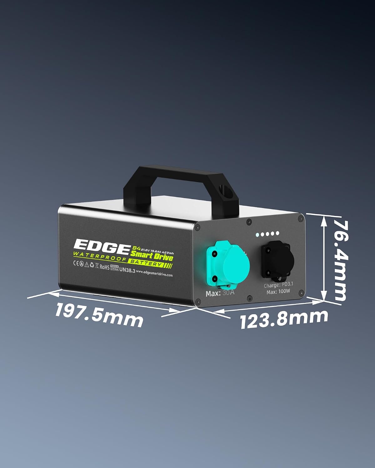 EDGE K4 Waterproof Battery Series B4 Standard- 423Wh